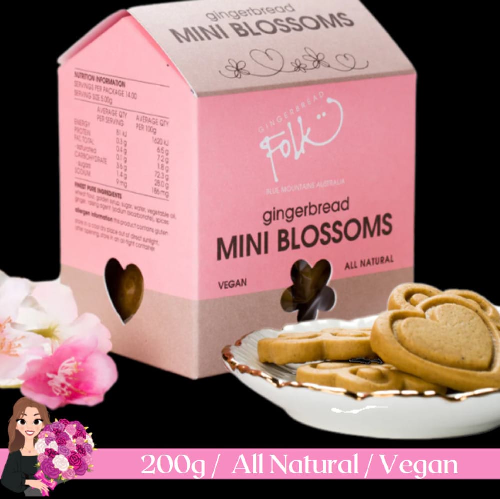 Gingerbread Folk Mini Blossoms 70g Box, Hidden Florist, Sunbury & Macedon Ranges Florist
