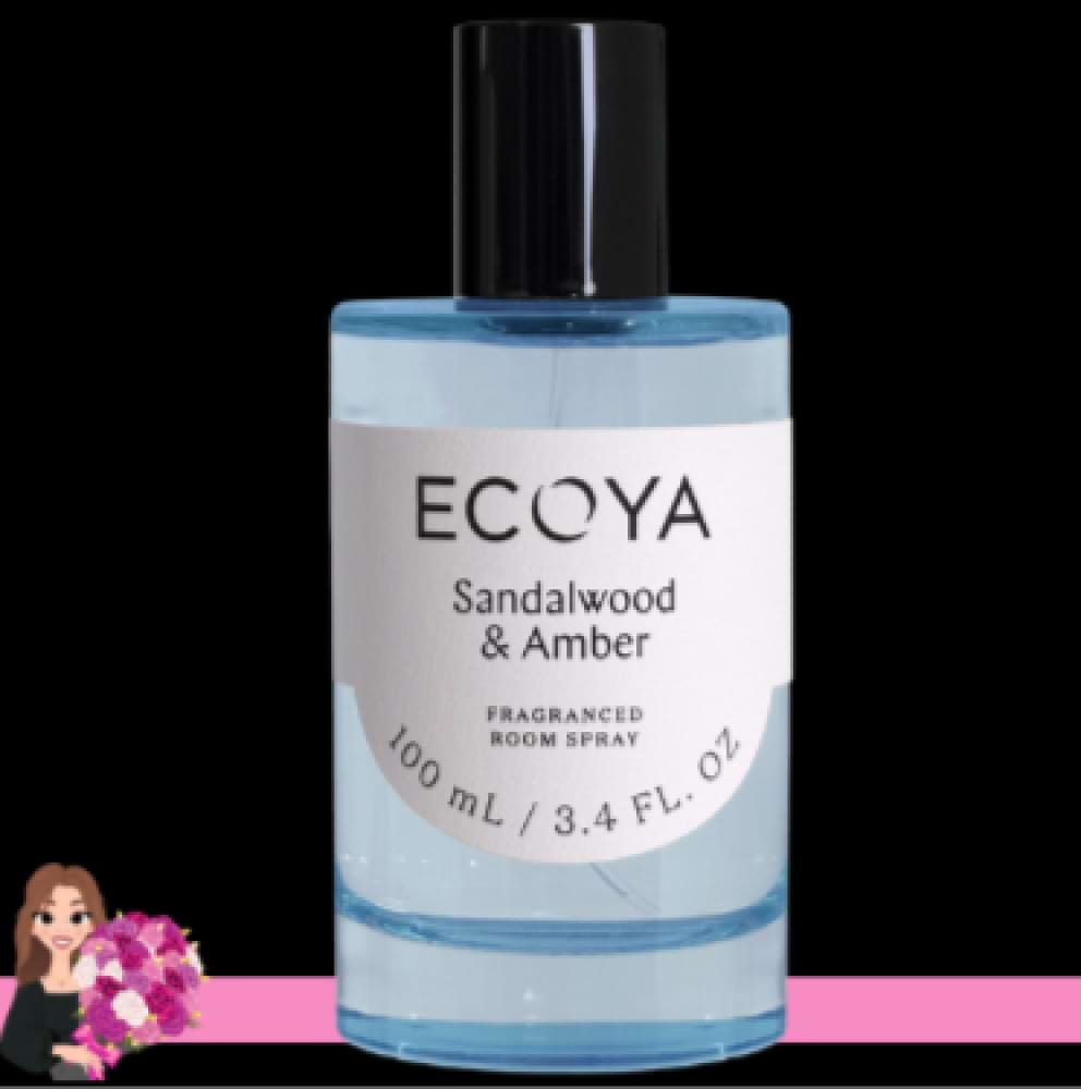 ECOYA Sandalwood & Amber Room Spray, Hidden Florist, Sunbury, Gisborne, Woodend, Macedon, Kyneton, Lancefield, Romsey, Riddells Creek