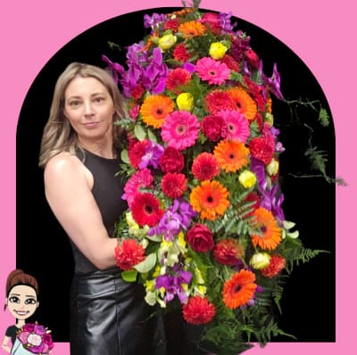Celebrating Life Coffin Flowers 