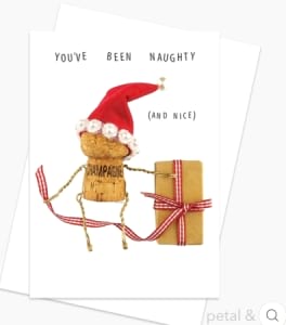 you've been naughty (and nice) christmas greeting card