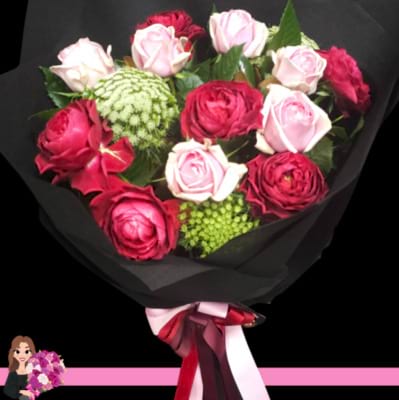 Velvet Crush – Luxe Rose Bouquet