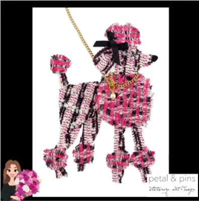 poodle greeting card