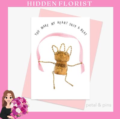 you make my heart skip a beat greeting card