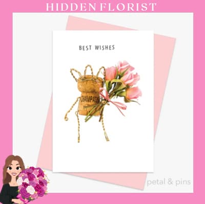 best wishes greeting card
