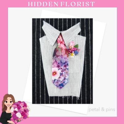 a pocket full of posies greeting card